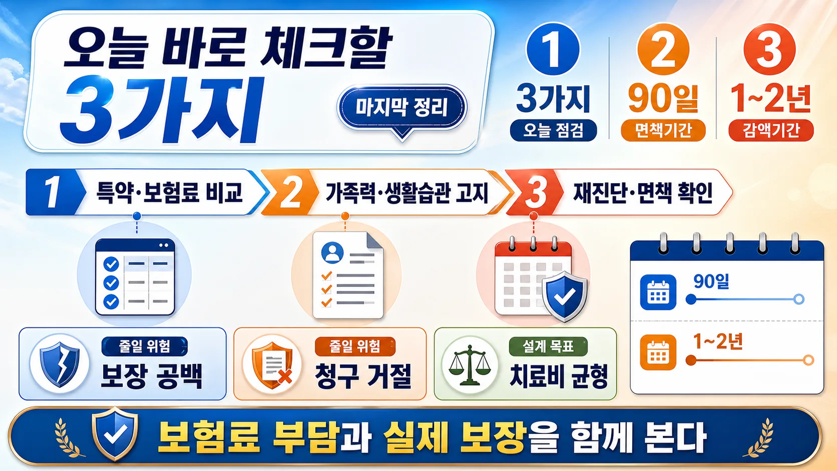 오늘 바로 체크할 3가지