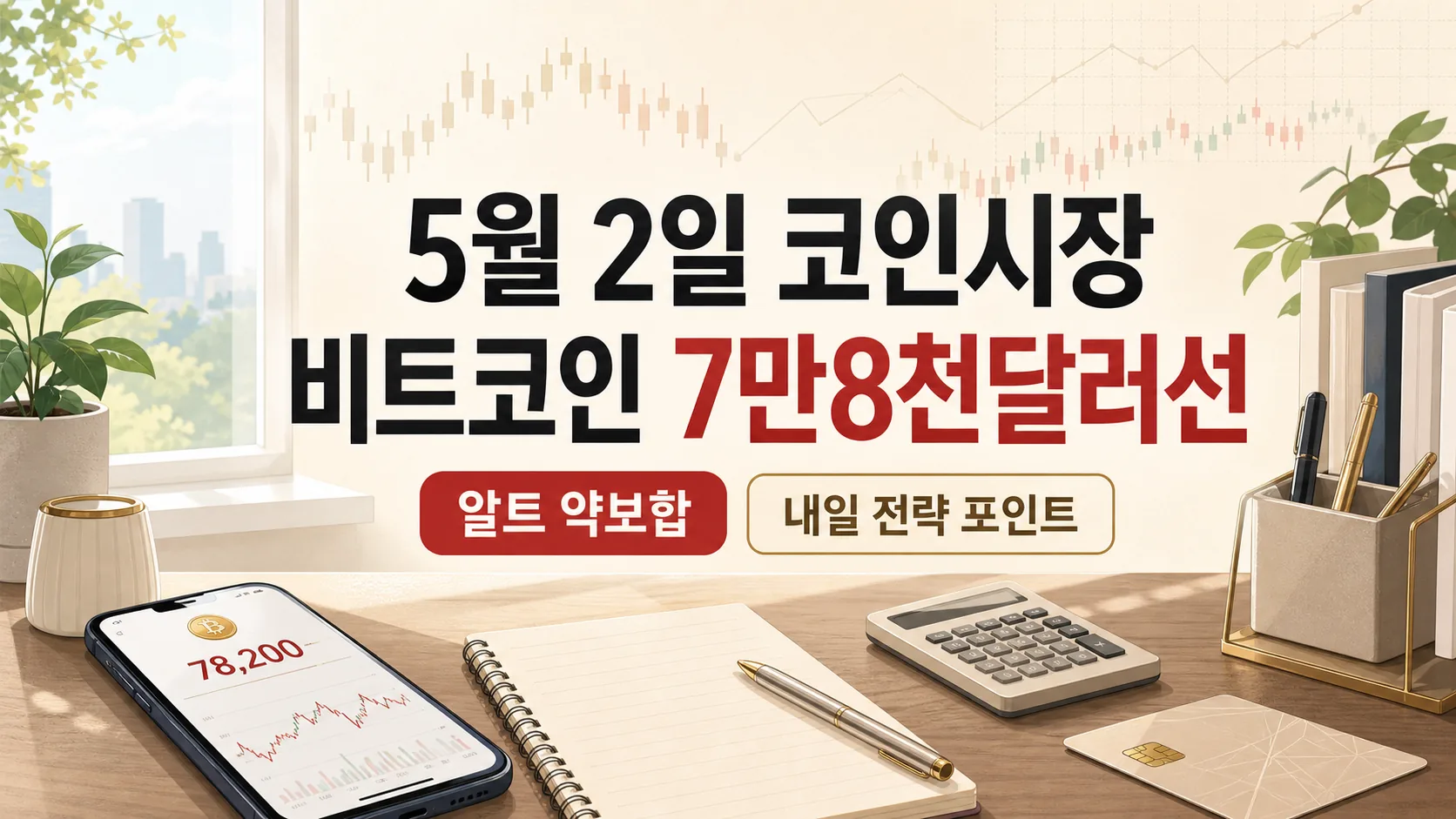 BTC 78K 횡보 vs 알트 약보합, 내일 진입 체크포인트