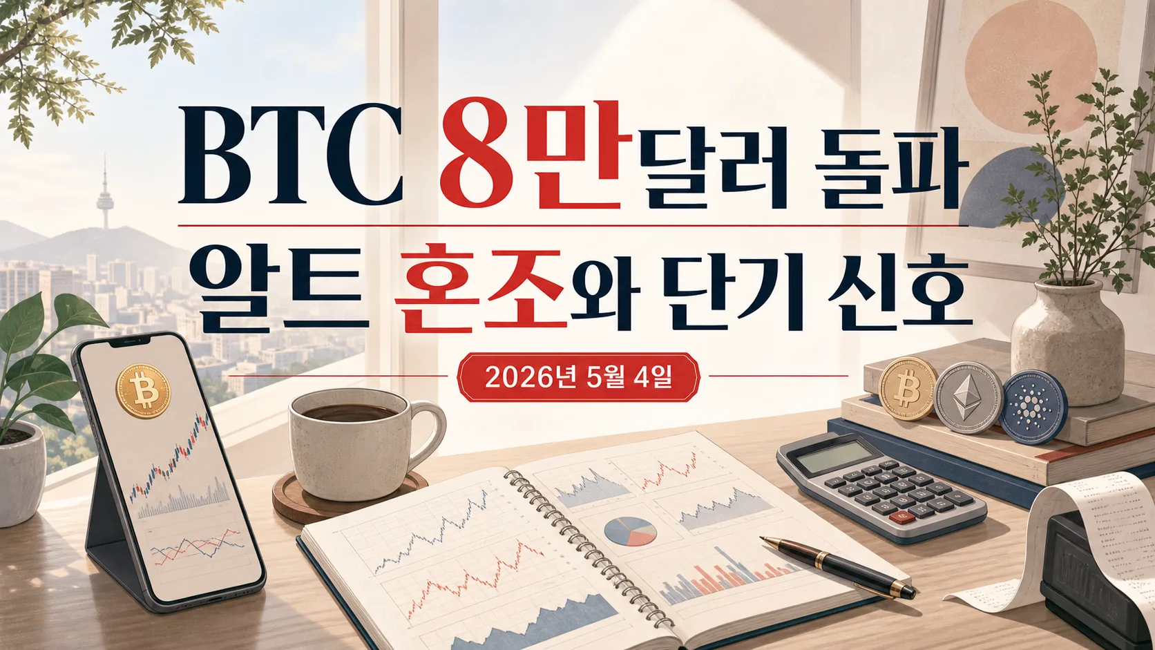 BTC 8만달러 돌파 — 알트 혼조 vs 단기 랠리 신호 체크