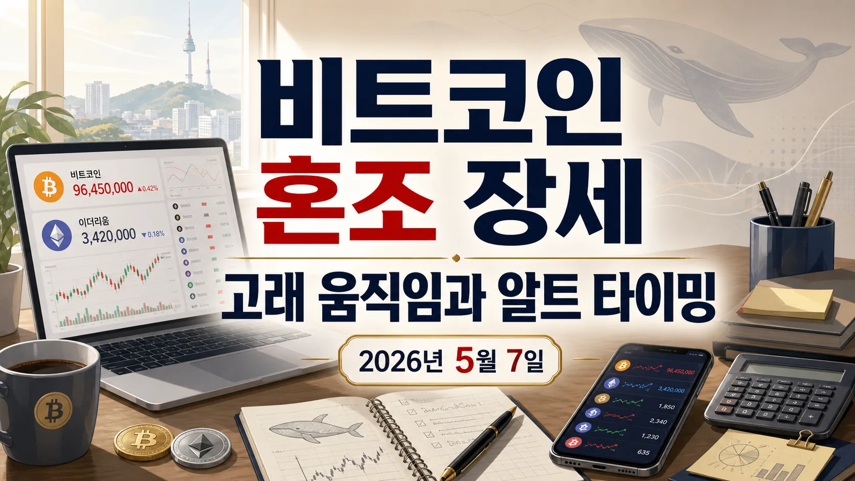 BTC 11만8천 달러 혼조 — 고래 움직임 vs 알트 매수 타이밍