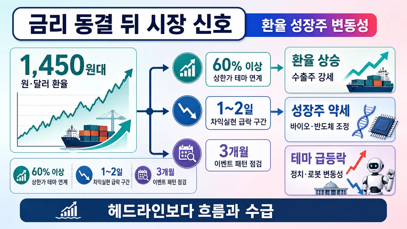 금리 동결 뒤 시장 신호