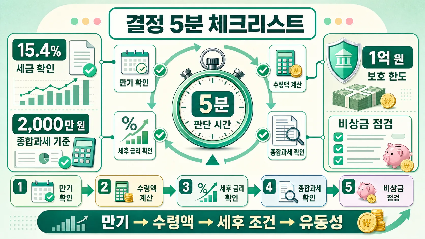 5분 결정 체크리스트