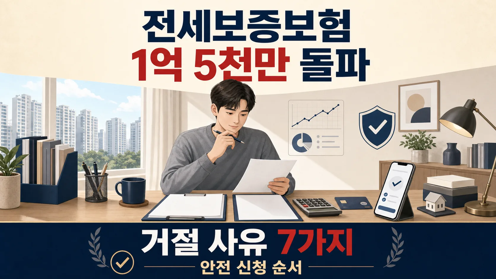 전세보증보험 1억 5천만 돌파 — 거절 사유 7가지와 안전 신청 순서