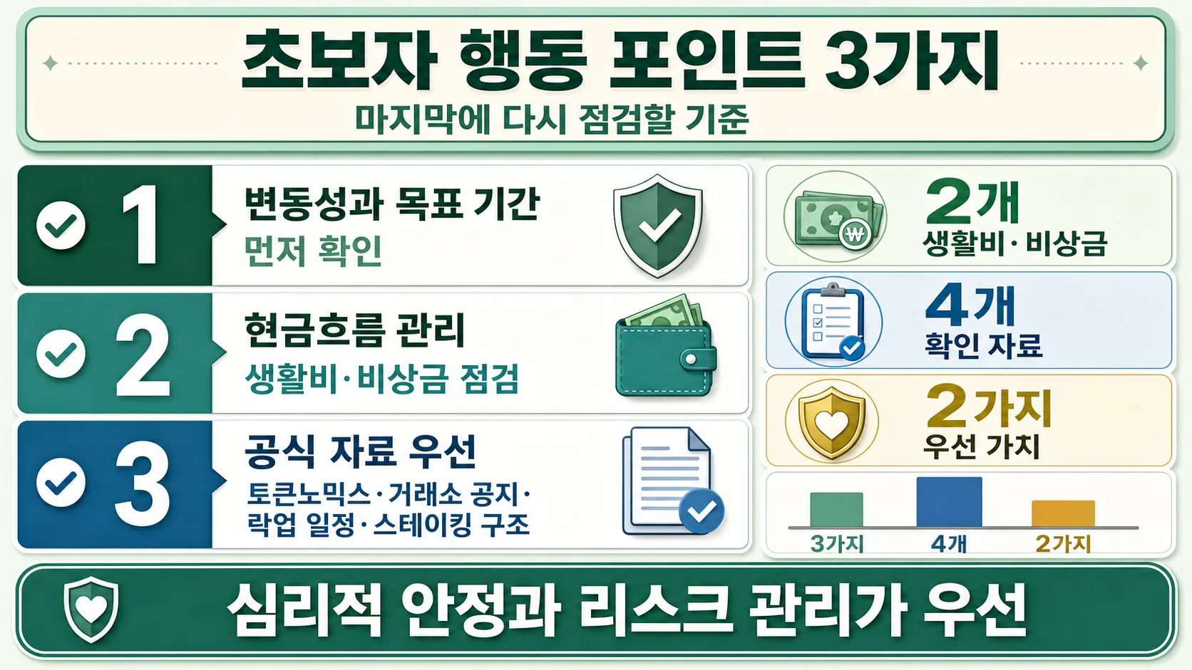 초보자 행동 포인트
