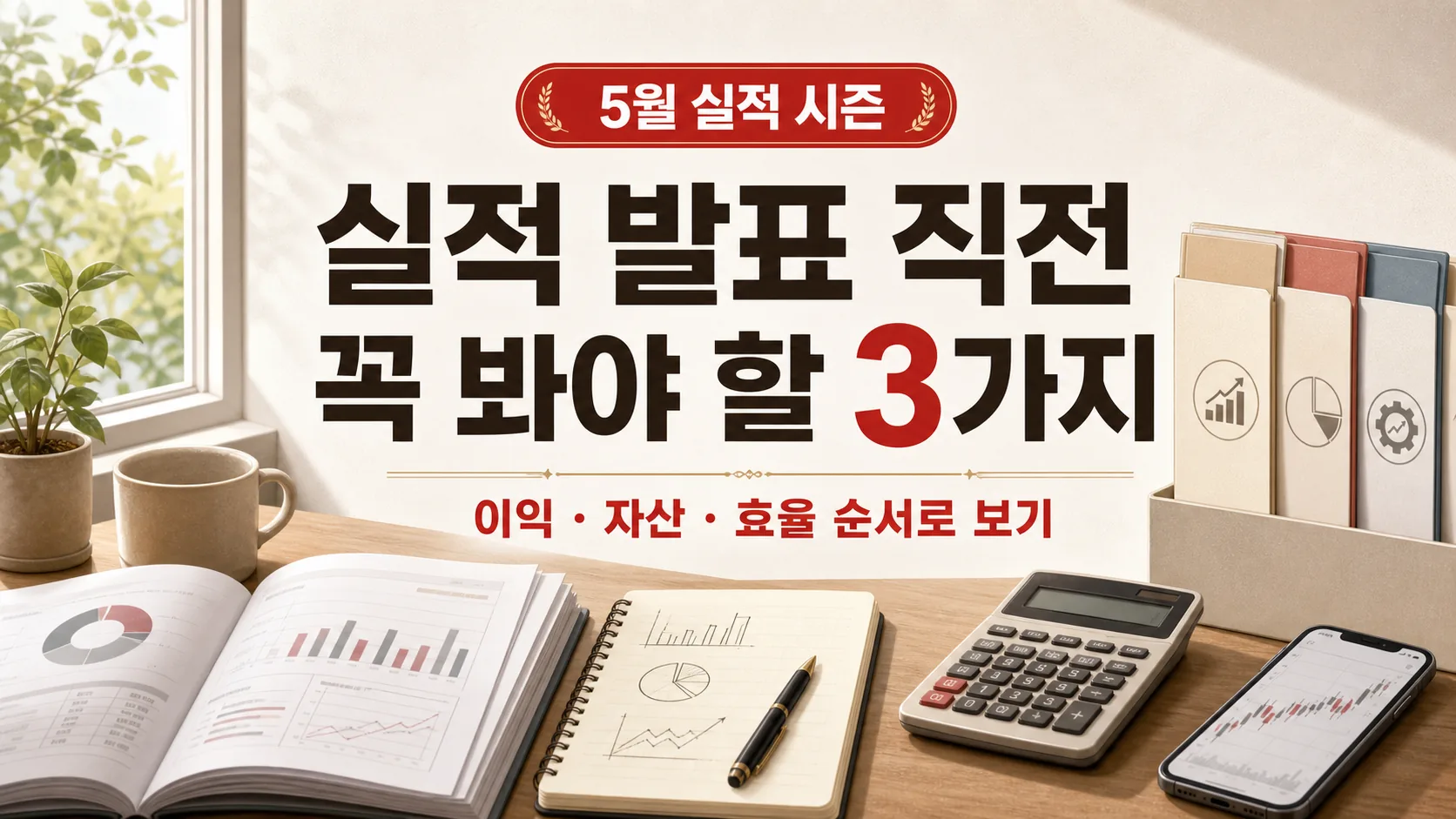 PER PBR ROE 체크포인트 — 실적 발표 직전 꼭 봐야 할 3가지