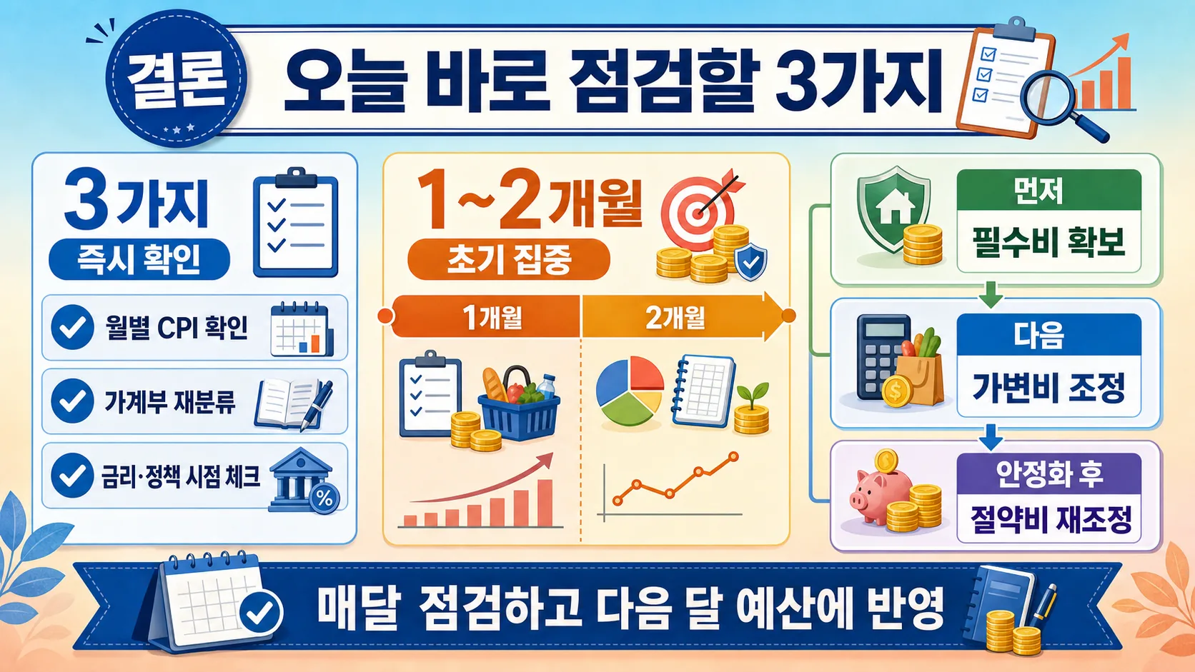 오늘 바로 점검할 3가지