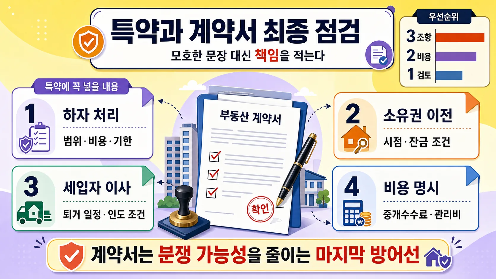 특약·계약서 최종 점검