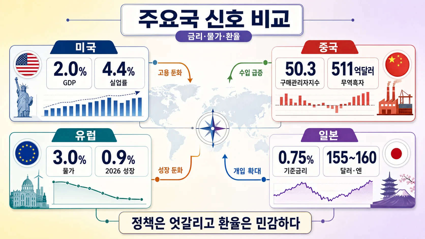 주요국 신호 비교