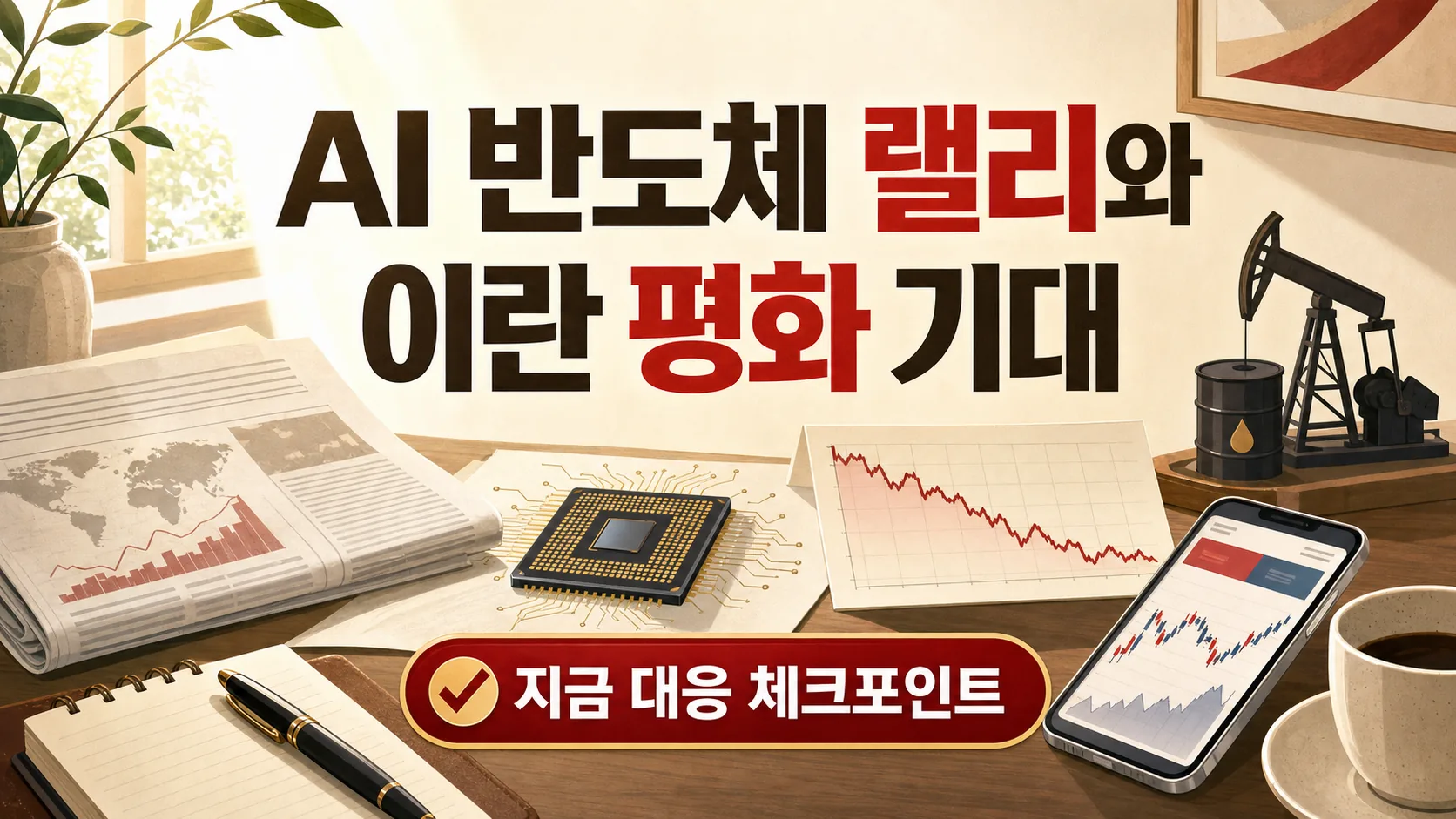 AI 반도체 랠리 vs 이란 평화 기대, 지금 대응 체크포인트