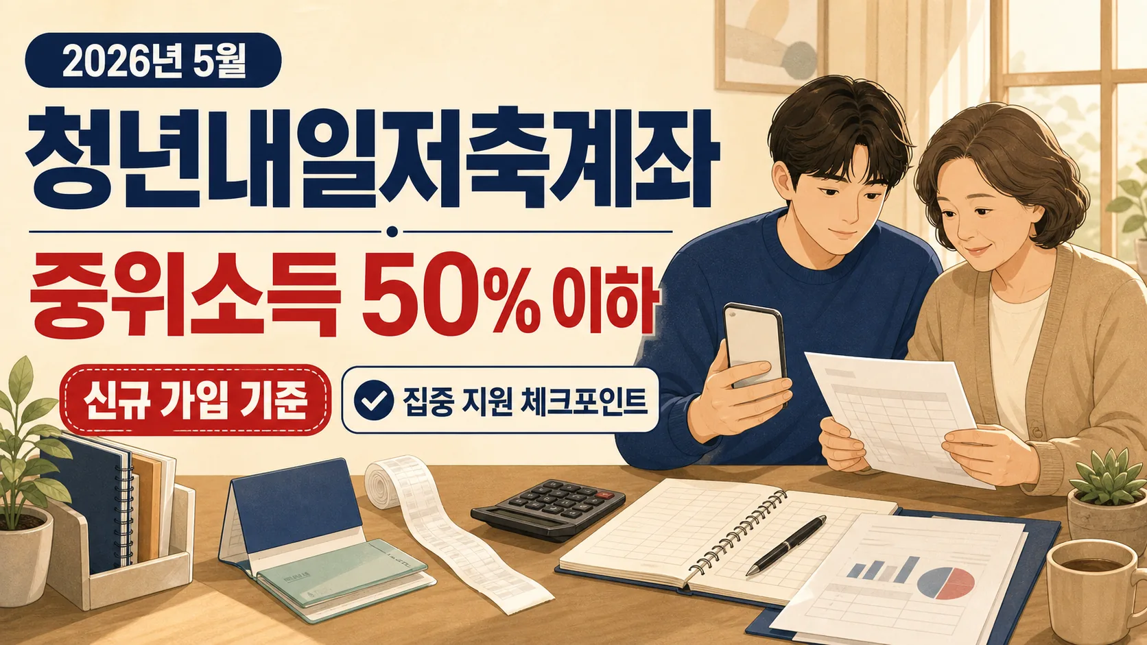 청년내일저축계좌 중위소득 50% 이하, 집중 지원 체크포인트